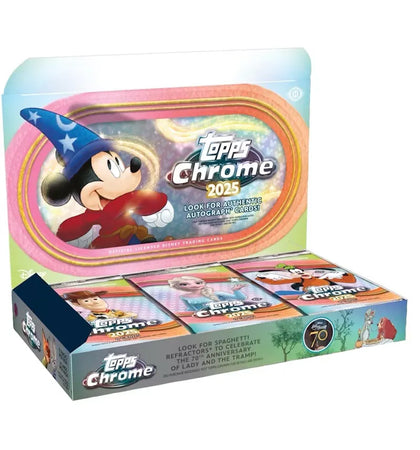 2025 Topps Chrome Disney Hobby Box - authentic Topps product