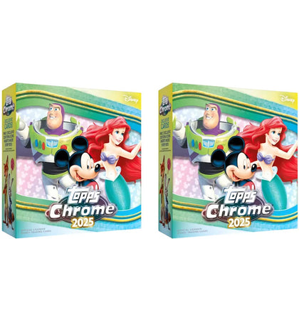 2025 Topps Chrome Disney Mega Box 2x Lot - authentic Topps product