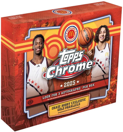 2025 Topps Chrome McDonald's All-American Basketball Hobby Box - authentic Topps product