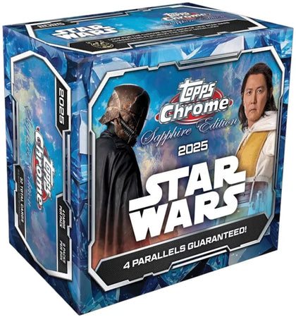 2025 Topps Chrome Sapphire Edition Star Wars Hobby Box - authentic Topps product