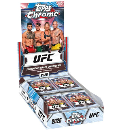2025 Topps Chrome UFC Hobby Box - authentic Topps Chrome product