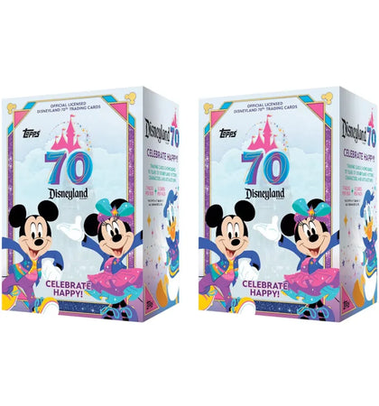 2025 Topps Disneyland 70th Anniversary Value Box 2x Lot - authentic Topps product