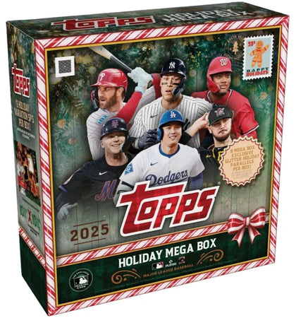 2025 Topps Holiday Baseball Mega Box - authentic Topps product