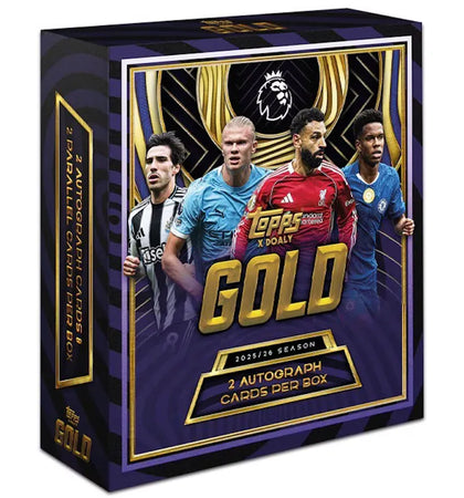 2025 Topps Premier League Gold Soccer Box - authentic Topps product