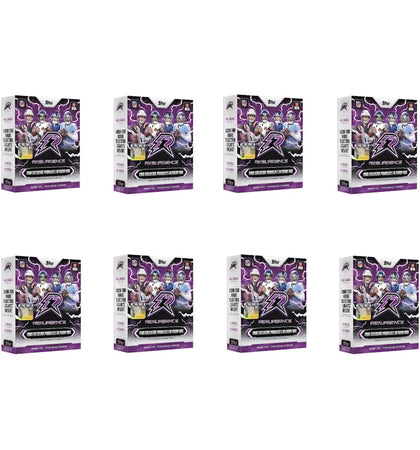 2025 Topps Resurgence Football Mega Box 8x Lot - authentic Topps product
