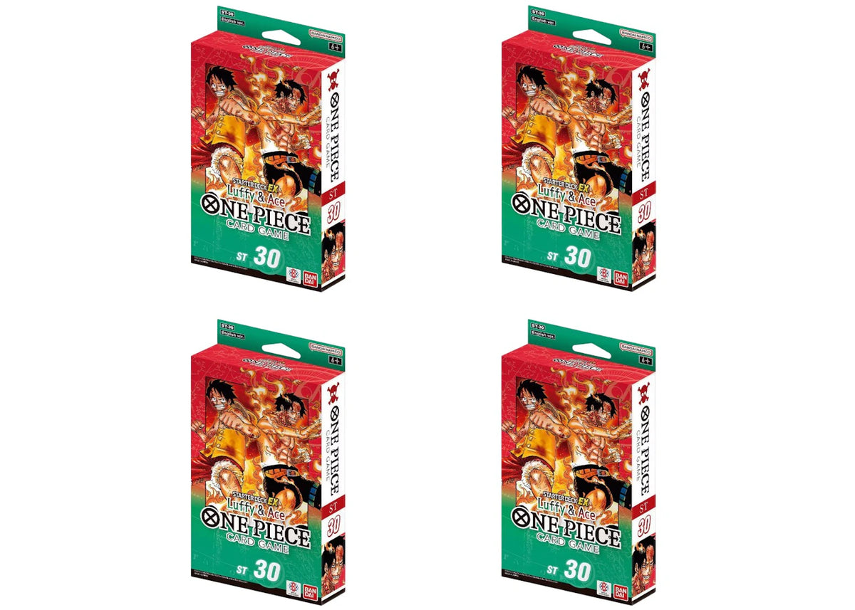 2026 Bandai One Piece Card Game Starter Deck Ex- Luffy & Ace Box 4x Lot - vue secondaire A