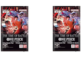 2026 Bandai One Piece Card Game The Time of Battle OP-16 Booster Pack 2x Lot - vue 360