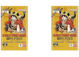 2026 Bandai One Piece Card Game The Worlds Strongest Warriors (OP-17) Booster Pack 2x Lot - vue 360