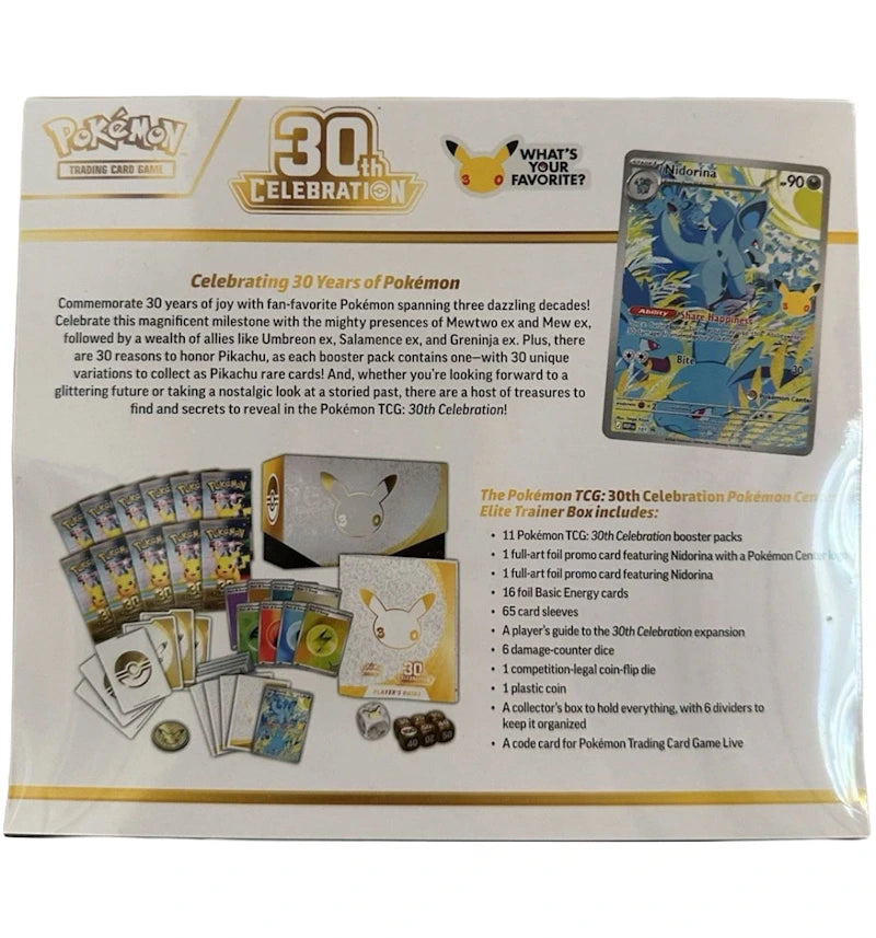 2026 Pokémon Mega Evolution 30th Celebration Pokemon Center Elite Trainer Box 2x Lot - vue secondaire B
