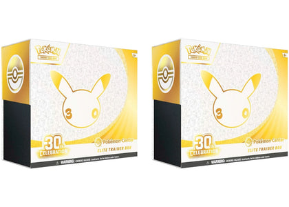 2026 Pokémon Mega Evolution 30th Celebration Pokemon Center Elite Trainer Box 2x Lot - sneakers view 2