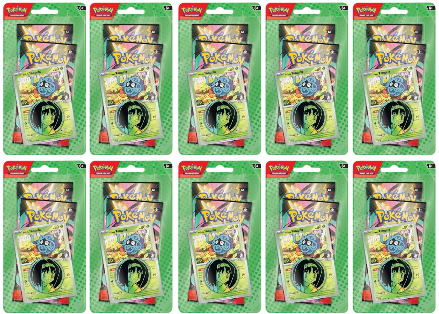 2026 Pokémon Mega Evolution Ascended Heroes Collection (Erika) Blister Pack (10x Lot) - vue 360