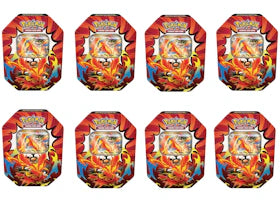 2026 Pokémon Mega Evolution Ascended Heroes Mega Emboar ex Tin 8x Lot - vue 360