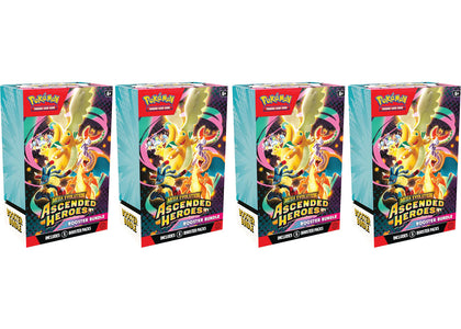 2026 Pokémon Mega Evolution Ascended Heroes Booster Bundle 4x Lot - authentic Pokemon product