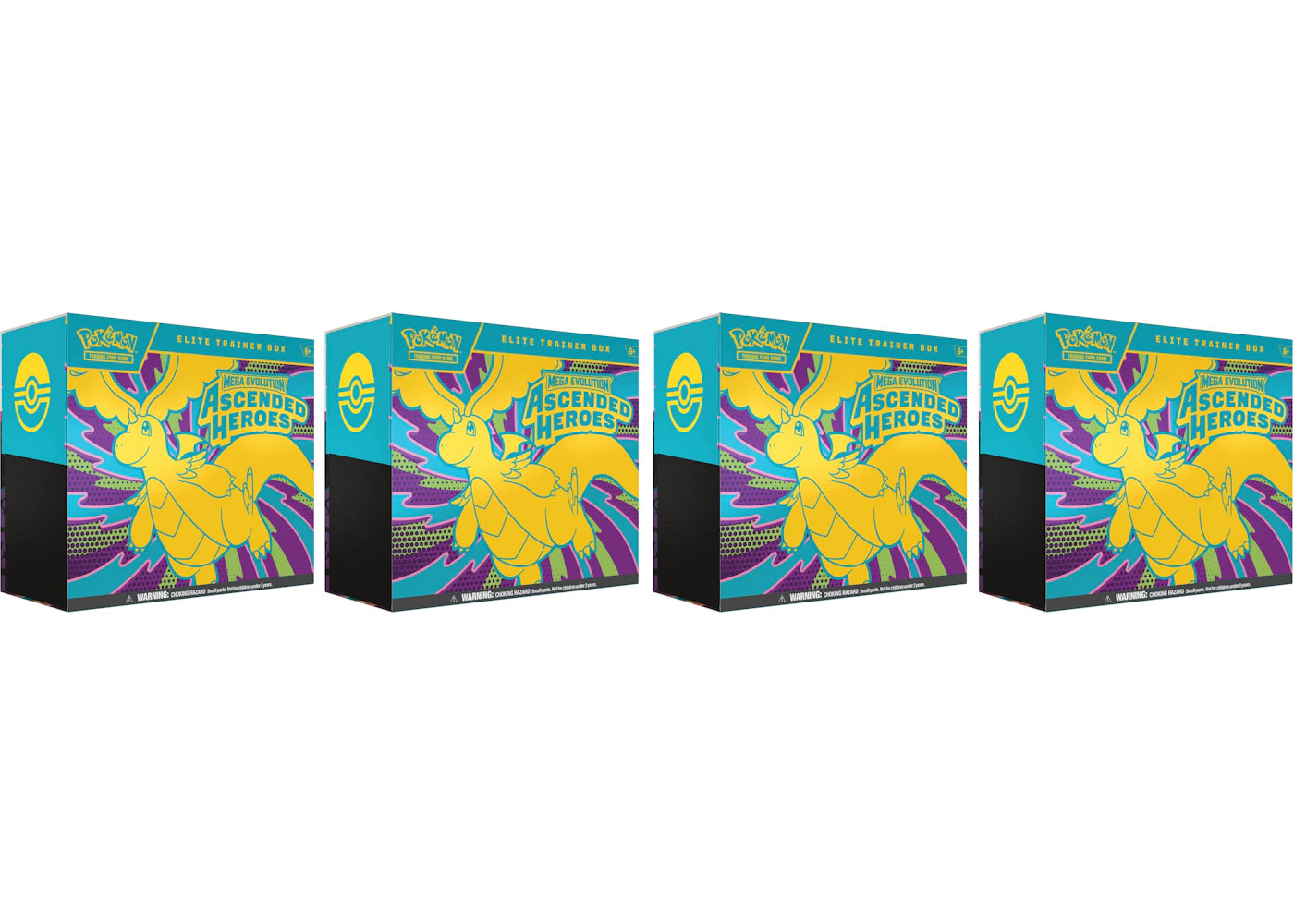 2026 Pokémon Mega Evolution Ascended Heroes Elite Trainer Box 4x Lot - vue secondaire A