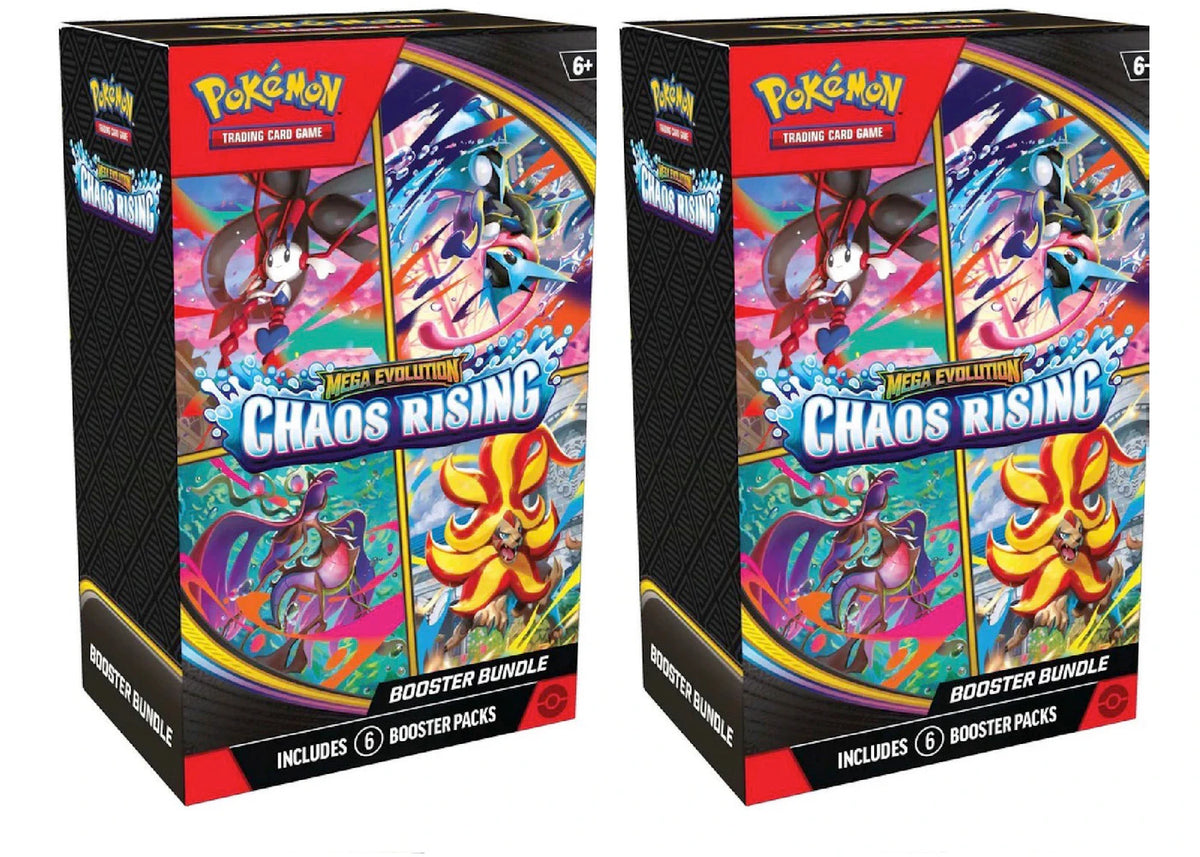 2026 Pokémon Mega Evolution Chaos Rising Booster Bundle 2x Lot - vue secondaire A