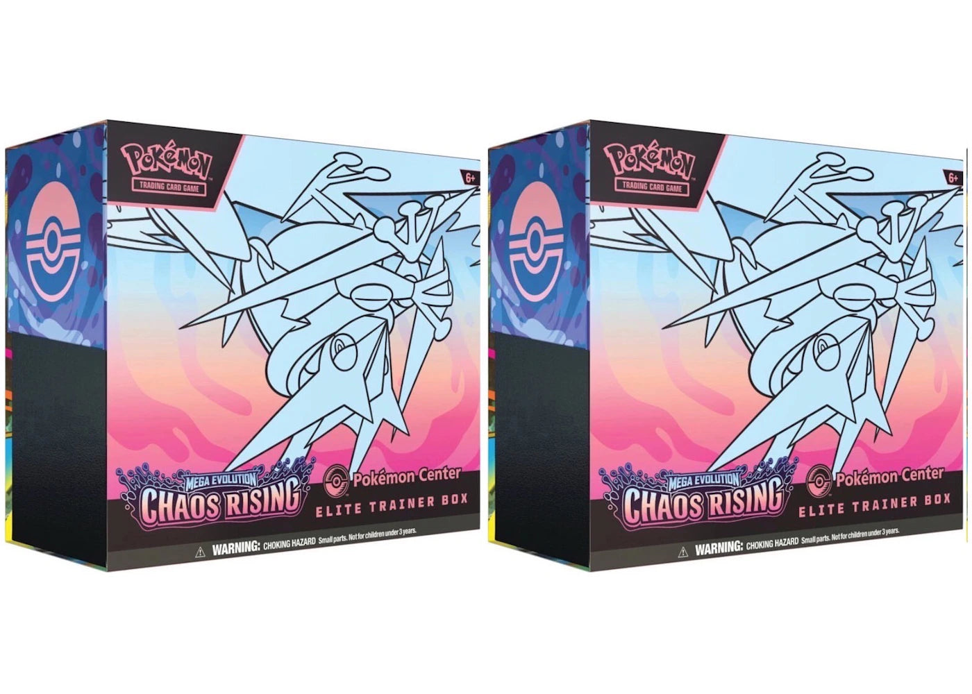 2026 Pokémon Mega Evolution Chaos Rising Pokemon Center Elite Trainer Box 2x Lot - vue secondaire A