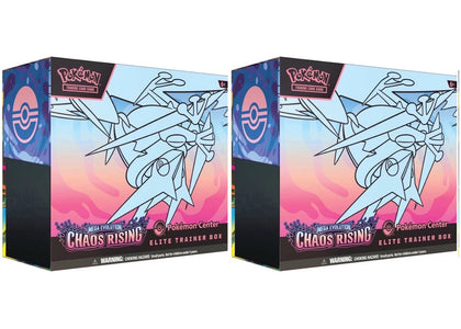 2026 Pokémon Mega Evolution Chaos Rising Pokemon Center Elite Trainer Box 2x Lot - sneakers view 2