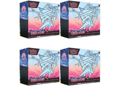 2026 Pokémon Mega Evolution Chaos Rising Pokemon Center Elite Trainer Box 4x Lot