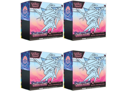 2026 Pokémon Mega Evolution Chaos Rising Pokemon Center Elite Trainer Box 4x Lot - authentic Pokemon sneakers