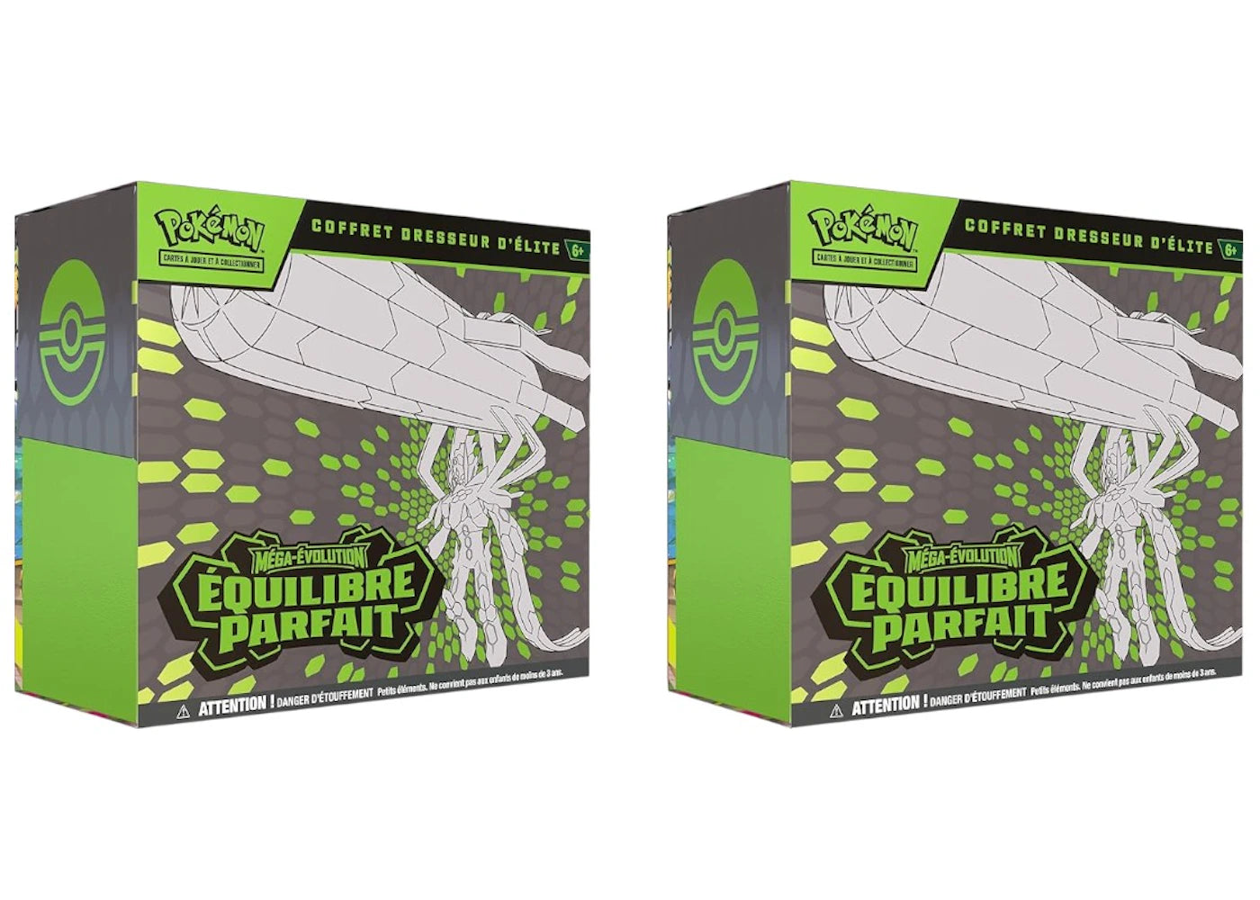 2026 Pokémon Mega Evolution Equilibre Parfait Elite Trainer Box French Version 2x Lot - vue 360