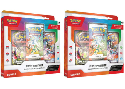 2026 Pokémon Mega Evolution First Partner Illustration Collection Series 2 2x Lot - authentic Pokemon product