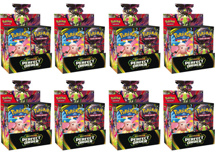 2026 Pokémon Mega Evolution Perfect Order Booster Box 8x Lot - authentic Pokemon product