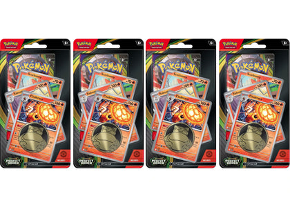 2026 Pokémon Mega Evolution Perfect Order Cinderace Raboot Scorbunny Premium Checklane Pack 4x Lot - authentic Pokemon pro...