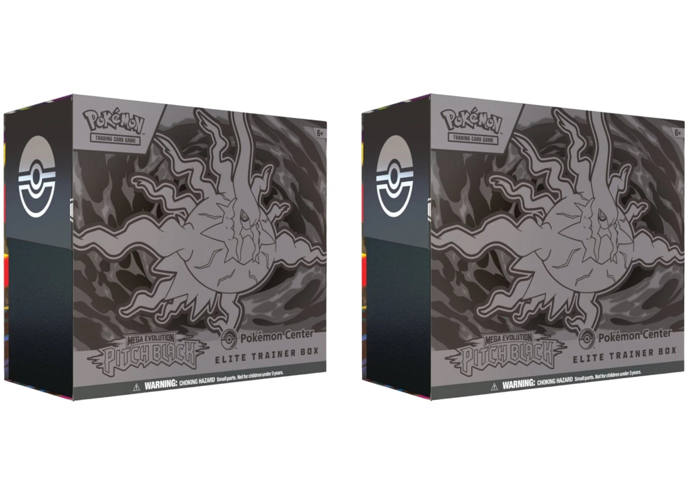 2026 Pokémon Mega Evolution Pitch Black Pokemon Center Elite Trainer Box 2x Lot - vue 360