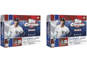 2026 Topps Chrome Baseball Delight Box 2x Lot - vue 360