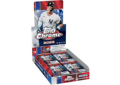 2026 Topps Chrome Baseball Hobby Box - authentic Topps product