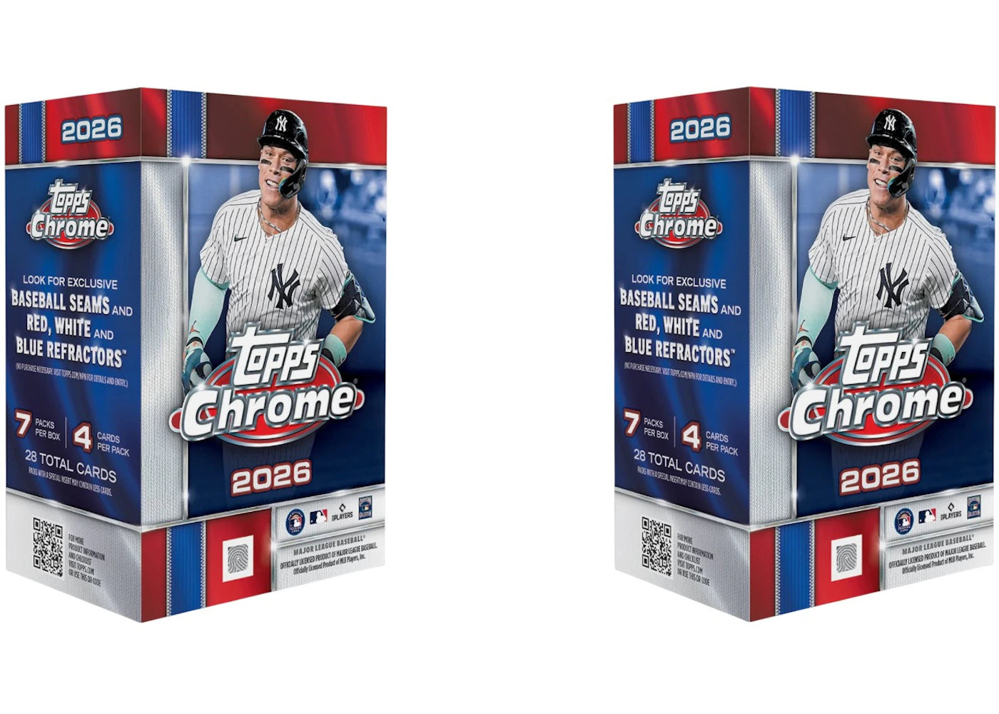 2026 Topps Chrome Baseball Value Box 2x Lot - vue 360