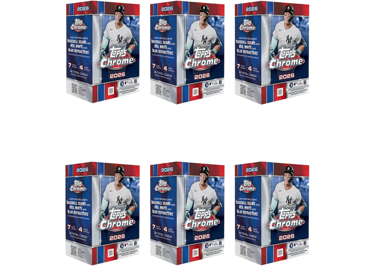 2026 Topps Chrome Baseball Value Box 6x Lot - vue secondaire A