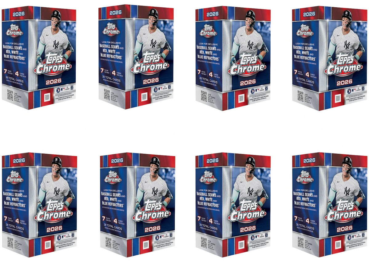 2026 Topps Chrome Baseball Value Box 8x Lot - vue secondaire A
