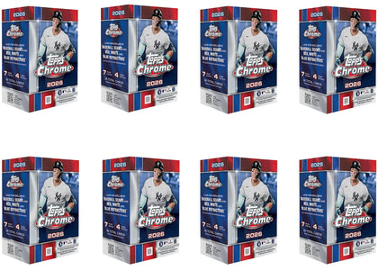 2026 Topps Chrome Baseball Value Box 8x Lot - product view 2