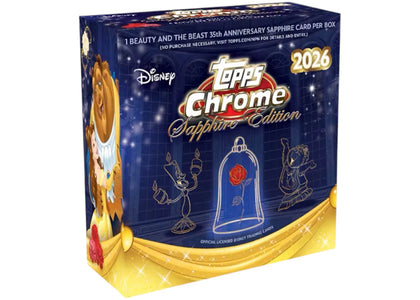2026 Topps Chrome Disney Sapphire Edition Hobby Box - authentic Topps product