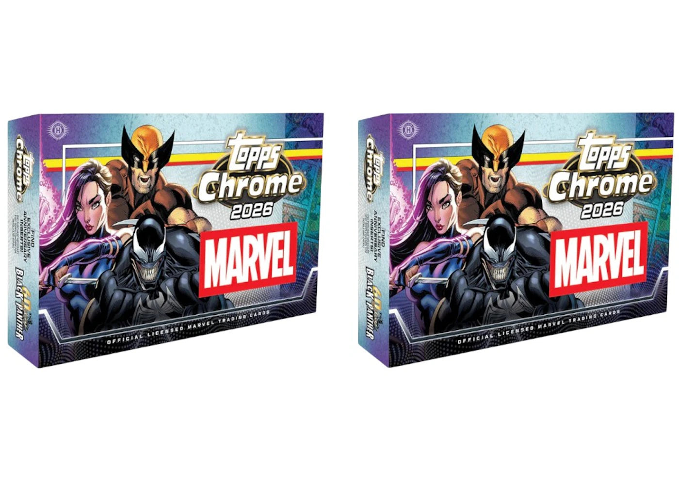 2026 Topps Chrome Marvel Comics Hobby Box 2x Lot - vue secondaire A