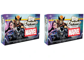 2026 Topps Chrome Marvel Comics Hobby Box 2x Lot - vue 360