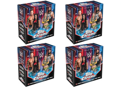 2026 Topps Chrome WWE Mega Box 4x Lot - authentic Topps product