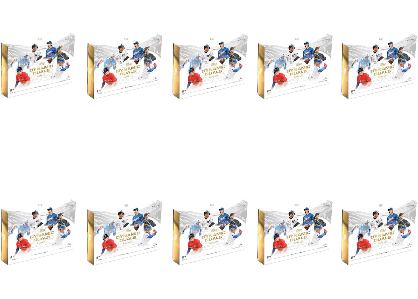 2026 Topps Dynamic Duals Baseball Sealed Hobby Box Case (10 Hobby Boxes) - vue secondaire A