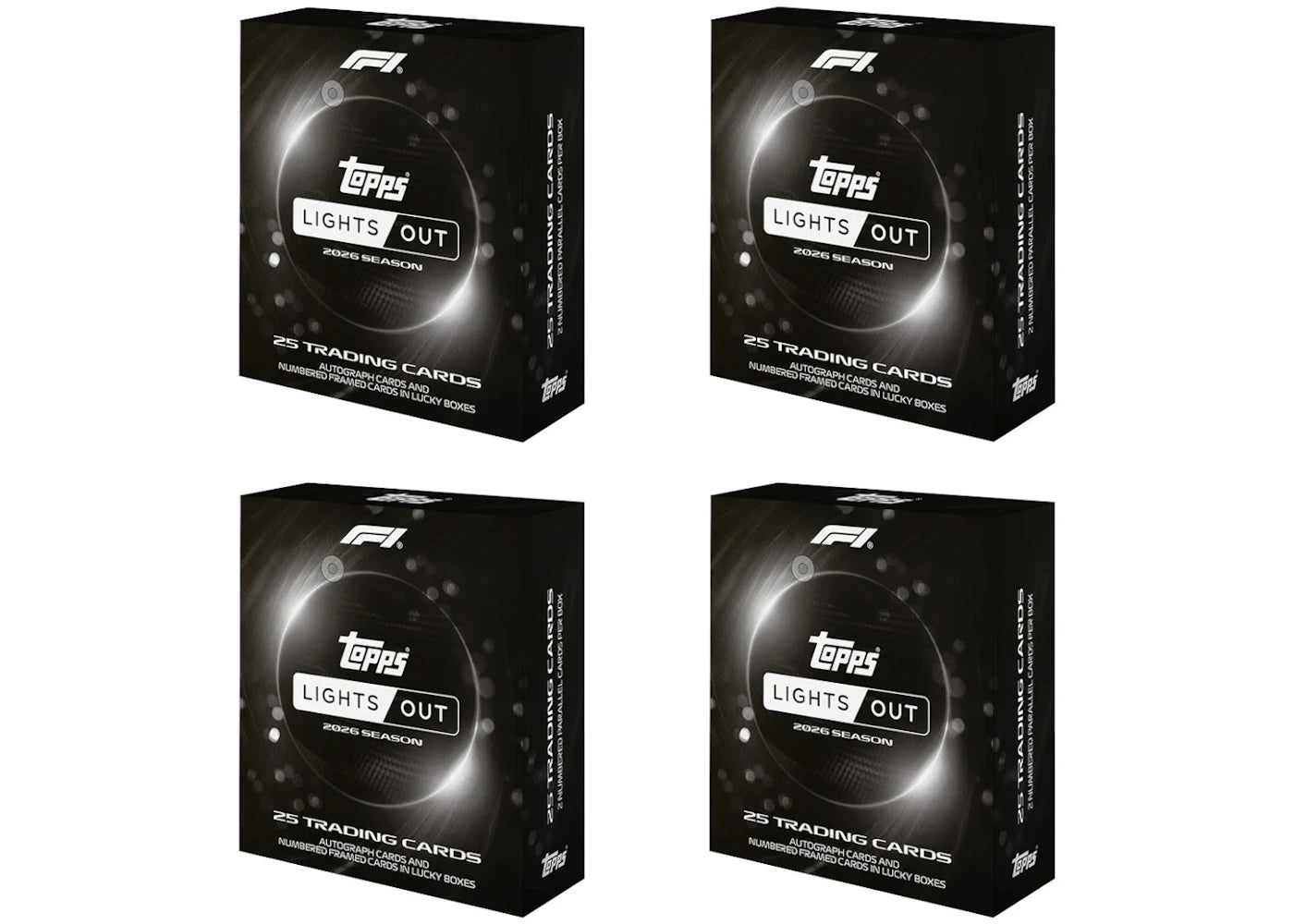 2026 Topps Formula 1 Lights Out Hobby Box 4x Lot - vue secondaire A