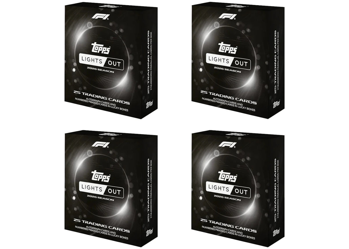 2026 Topps Formula 1 Lights Out Hobby Box 4x Lot - vue 360