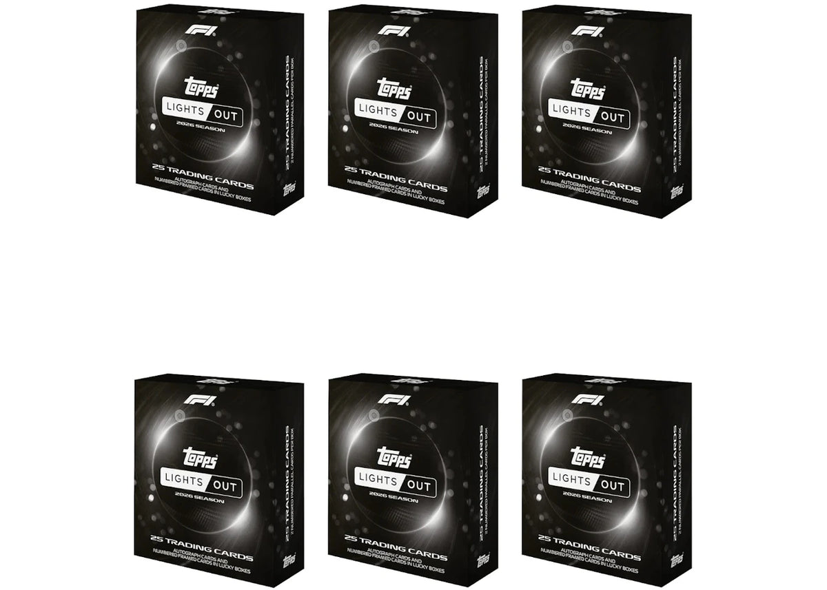 2026 Topps Formula 1 Lights Out Hobby Box 6x Lot - vue 360