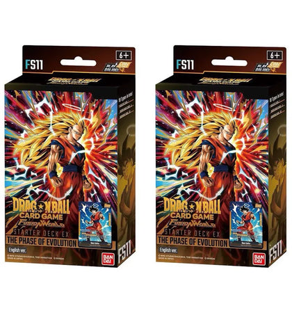 2026 Bandai Dragon Ball Super TCG Fusion World The Phase of Evolution Starter Deck FS11 2x Lot - authentic Bandai Dragon B...