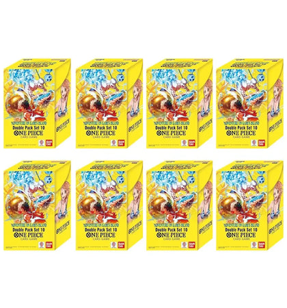 2026 Bandai One Piece Card Game Double Pack Set Vol.10 DP-10 Double Pack 8x Lot - authentic Bandai product
