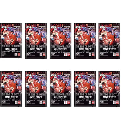2026 Bandai One Piece Card Game The Time of Battle OP-21 Booster Pack 10x Lot - authentic Bandai product