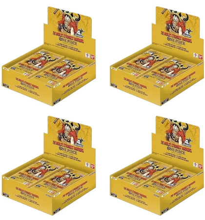 2026 Bandai One Piece Card Game The Worlds Strongest Warriors (OP-17) Booster Box 4x Lot - authentic Bandai product