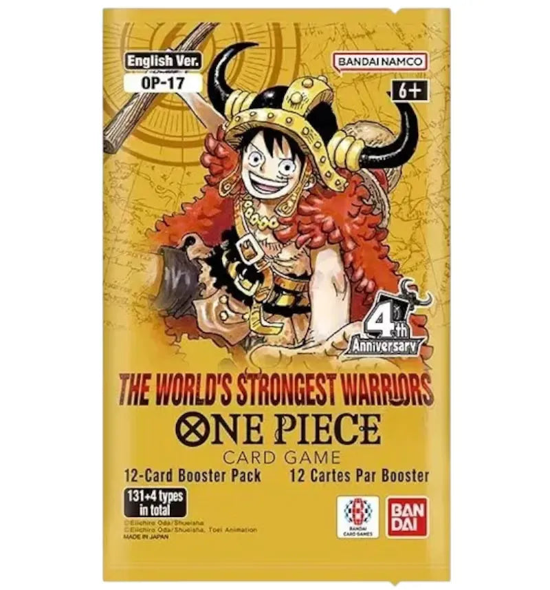 2026 Bandai One Piece Card Game The Worlds Strongest Warriors (OP-17) Booster Pack - vue 360