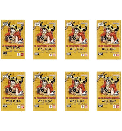 2026 Bandai One Piece Card Game The Worlds Strongest Warriors (OP-17) Booster Pack 8x Lot - authentic Bandai product