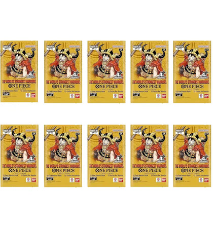 2026 Bandai One Piece Card Game The Worlds Strongest Warriors (OP-17) Booster Pack 10x Lot - authentic Bandai product