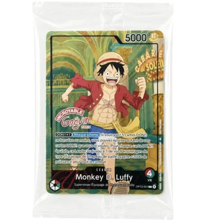 2026 Bandai One Piece Monkey D. Luffy Musée Grévin Paris Special Promo (French) OP13-001 Ungraded - authentic Bandai product